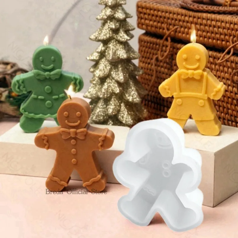 Soap Making For Beginners - 3D 미소 진저 브레드 남자 실리콘