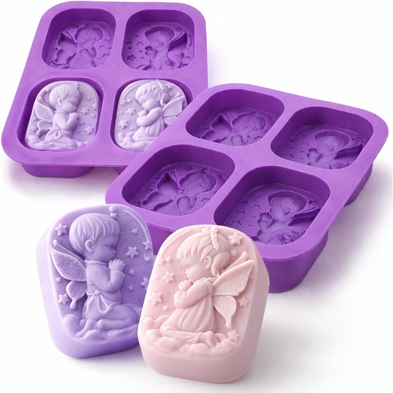 Soap Making Instructions - 천사 실리콘 몰드 비누 만들기 용품