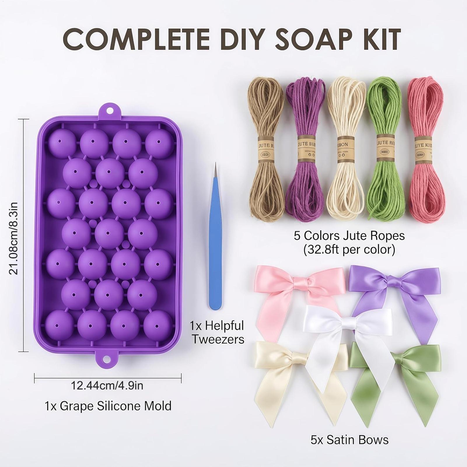 DIY 비누 만들기 키트 포도 비누 몰드, 쉽게 분리되 - Soap Making Book 리뷰 및 가격