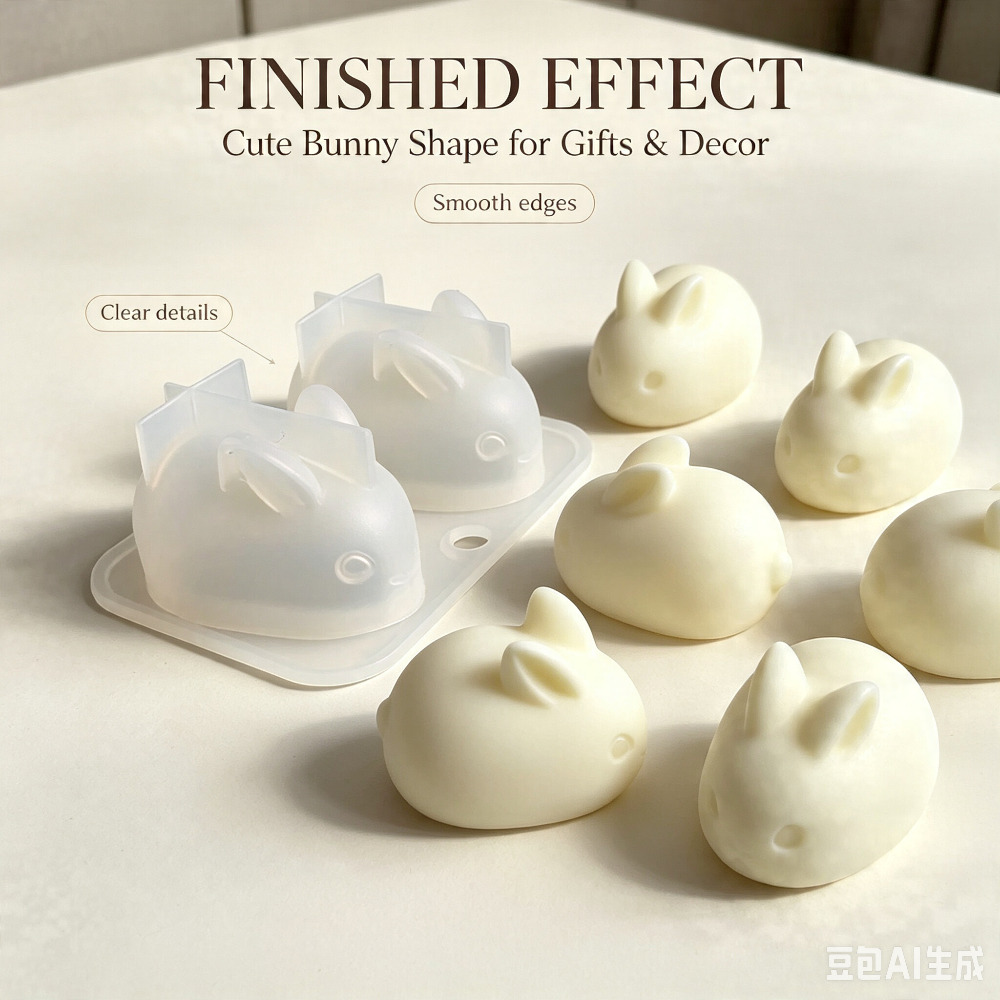 3D 미니 토끼 실리콘 몰드 식품 등급 2구 토끼 모양 - Soap Making Instructions 리뷰 및 가격
