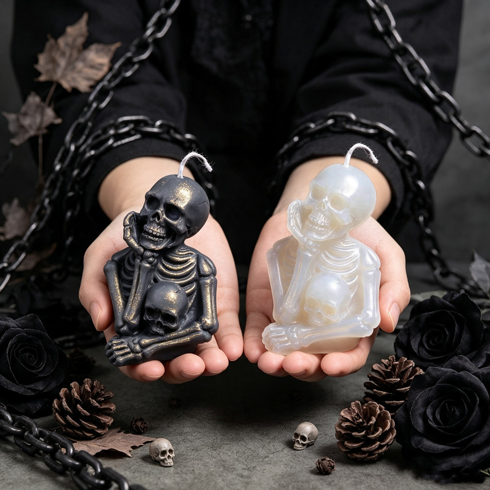 3D 현실적인 해골 모양의 변기 및 욕조 모양 몰드 D - Soap Making Additives 리뷰 및 가격
