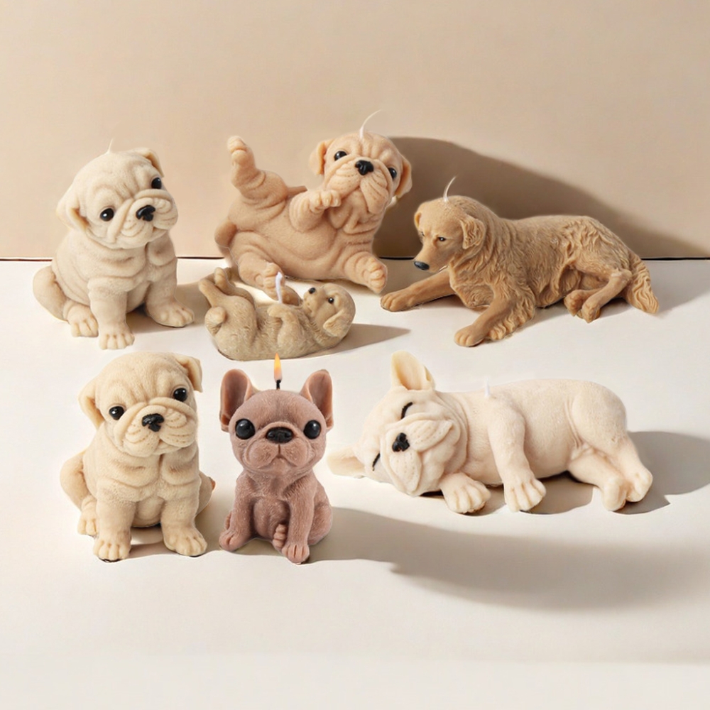 3D 개 실리콘 양초 금형 샤 페이 강아지 향기로운 석 - Soap Making Additives 리뷰 및 가격
