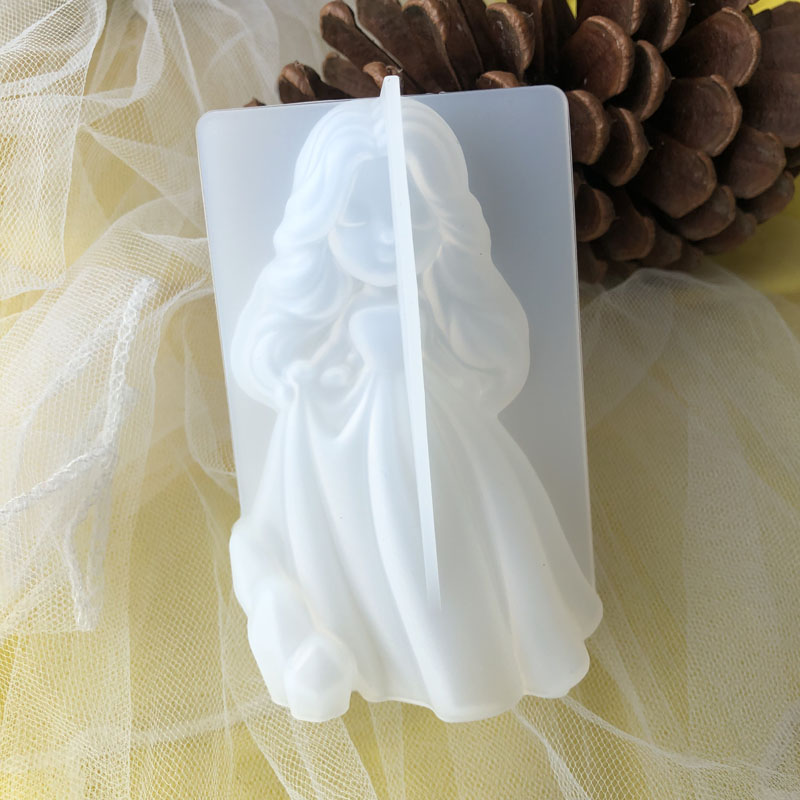 3D 귀여운 공주 실리콘 양초 금형 천사 소녀 비누 수 - Soap Making Handmade 리뷰 및 가격