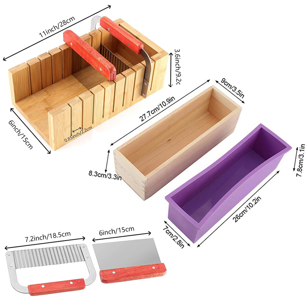 DIY 수제 비누 만들기 키트 대나무 절단 상자 및 실 - Soap Making Book 리뷰 및 가격