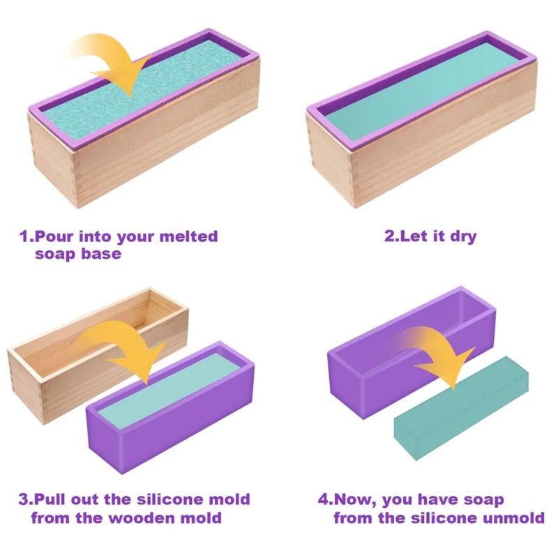 유연한 실리콘 비누 몰드 직사각형 로프 디자인, 비누  - Soap Making Book 리뷰 및 가격