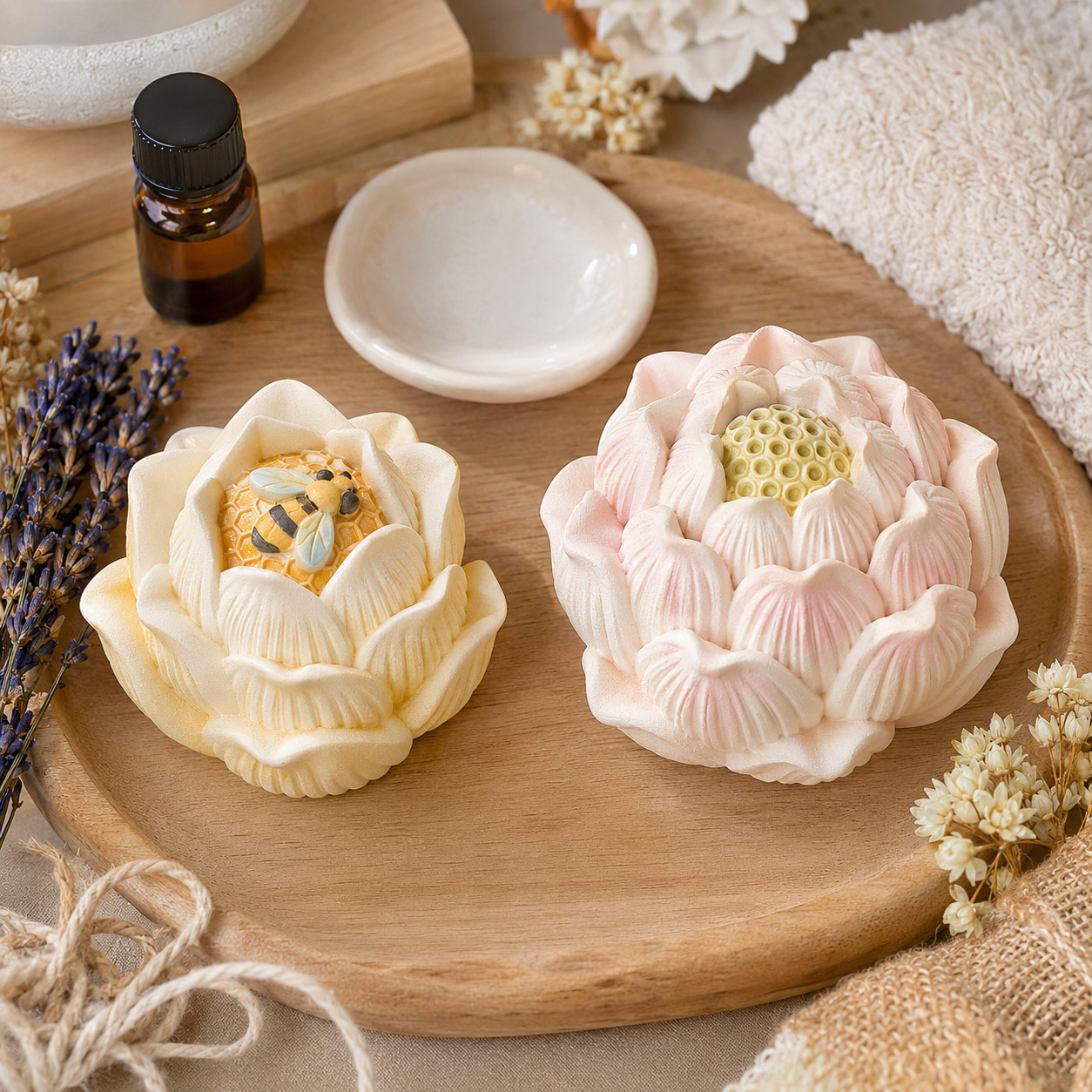 S0314 꿀벌 연꽃 실리콘 몰드 DIY 수제 레진 주 - Soap Making Scents 리뷰 및 가격