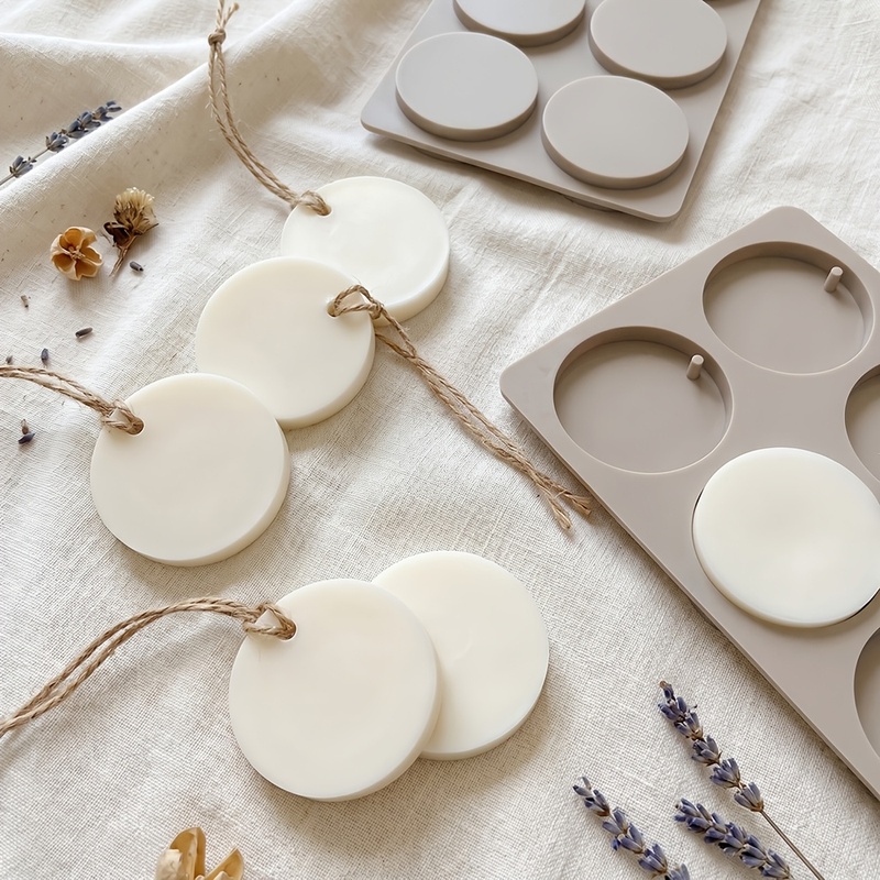 6 캐비티 라운드 태그 실리콘 몰드 DIY 아로마테라피 - Soap Making Instructions 리뷰 및 가격