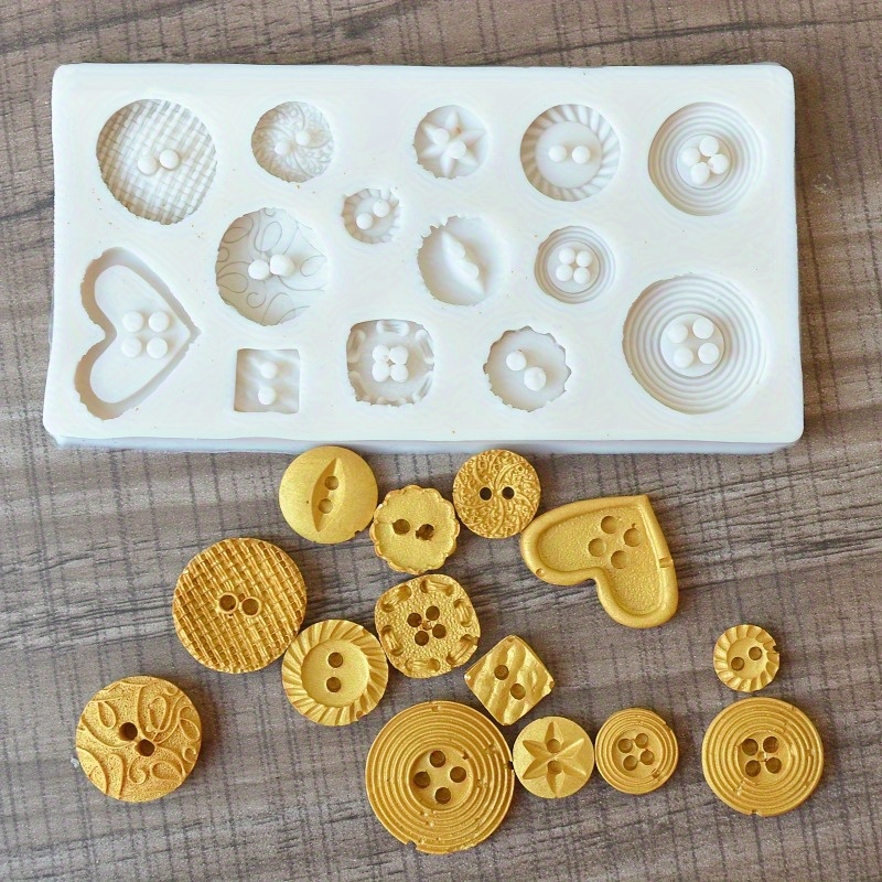 버튼 모양 실리콘 몰드 비누 및 양초 장식 도구용 실리 - Soap Making Handmade 리뷰 및 가격