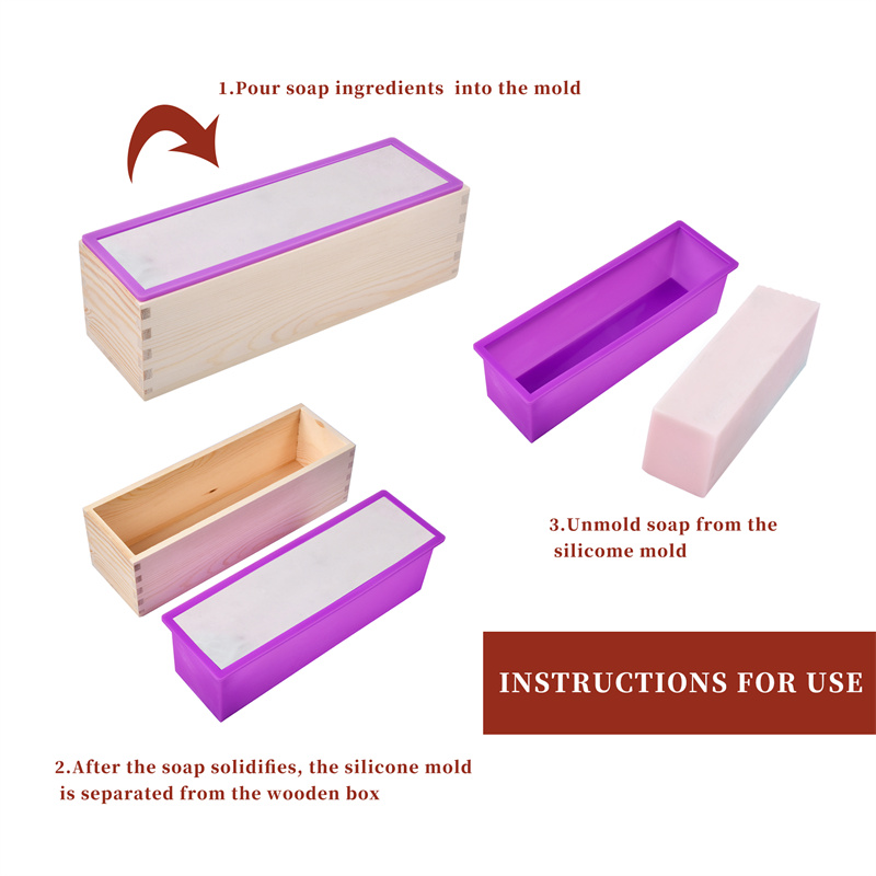 직사각형 실리콘 비누 몰드 나무 상자 포함 DIY 수제 - Soap Making Book 리뷰 및 가격