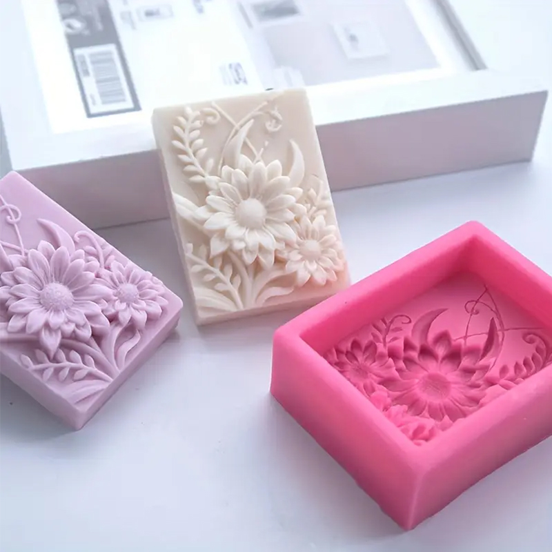 3D 꽃 사각형 비누 실리콘 금형 직사각형 수제 향기로 - Soap Making Scents 리뷰 및 가격