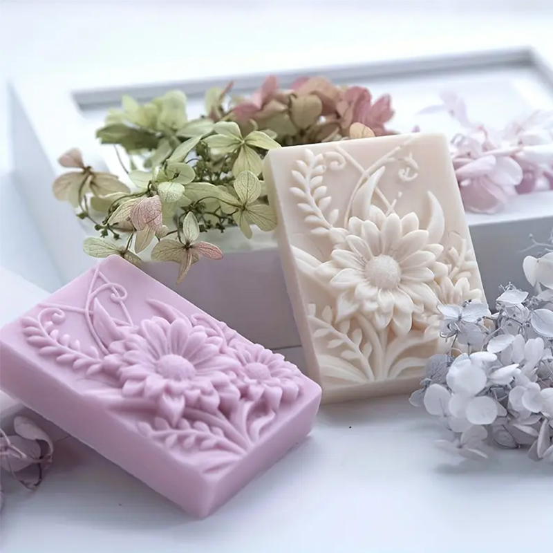 3D 꽃 사각형 비누 실리콘 금형 직사각형 수제 향기로 - Soap Making Scents 리뷰 및 가격