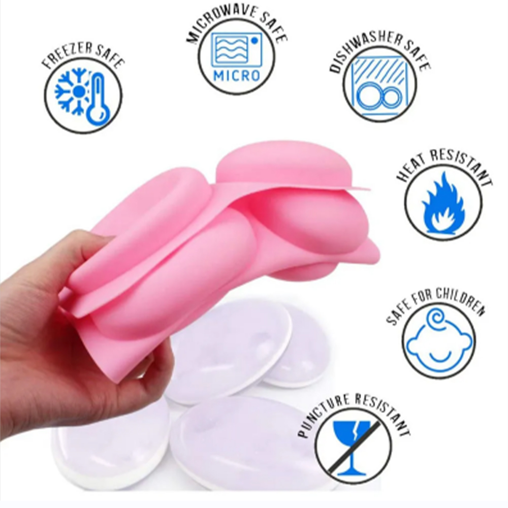 6 캐비티 케이크 베이킹 팬용 다기능 타원형 실리콘 비 - Soap Making Instructions 리뷰 및 가격
